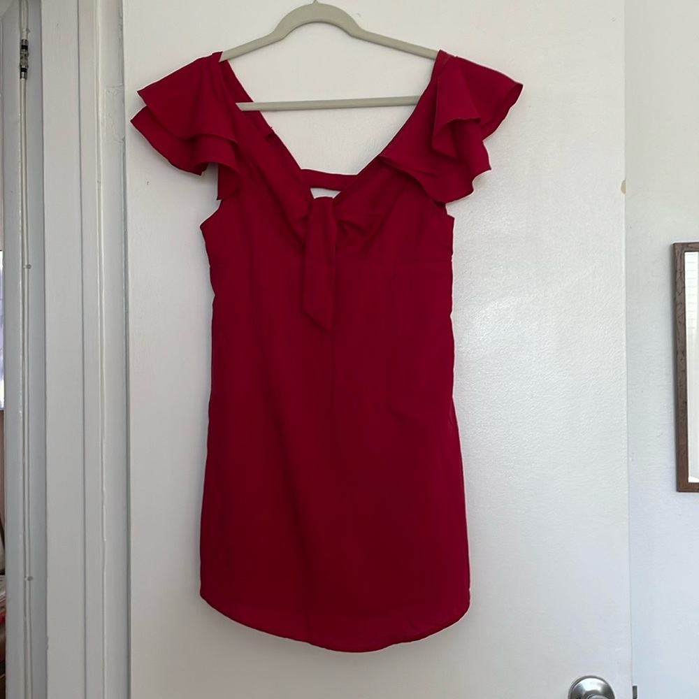 Verge girl red dress